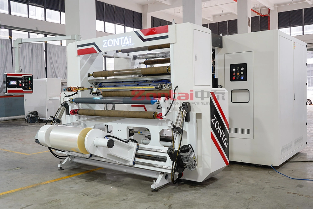 Turret Slitter Rewinder Machine for Flexible Package Plastic Film, Laminating Film, BOPP Film