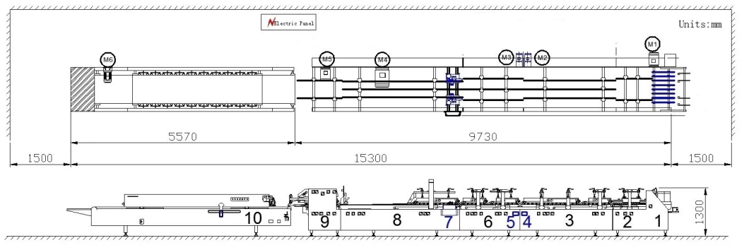 Yjb-1100 Carton Folding Gluing Machine with Crash Lock Bottom Folding Carton Box Forming Machine Medicine Box Food Box Folder Gluer Machine