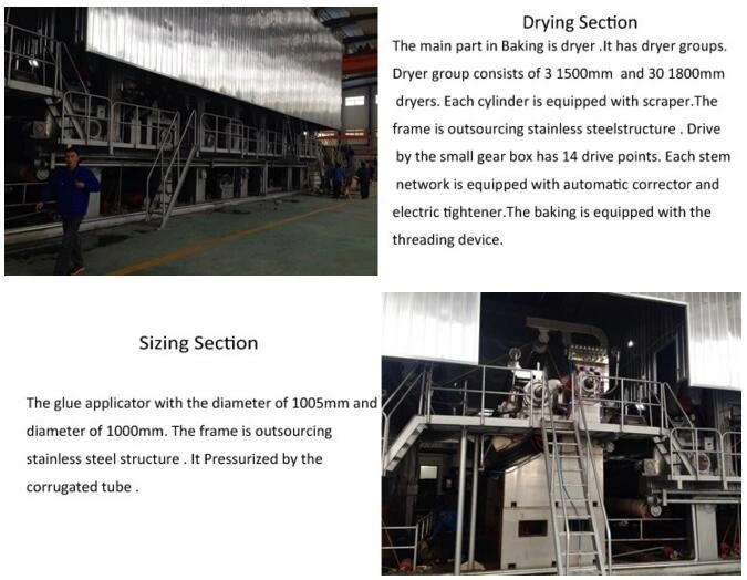 1880mm Professional A4 Copy Notebook Paper Manufacturing Machine with Full Production Line